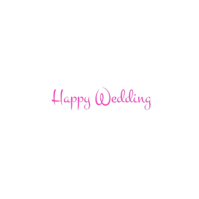 Happy Wedding｜転写付きステッカー