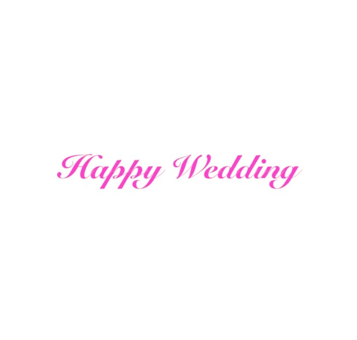 Happy Wedding｜転写付きステッカー