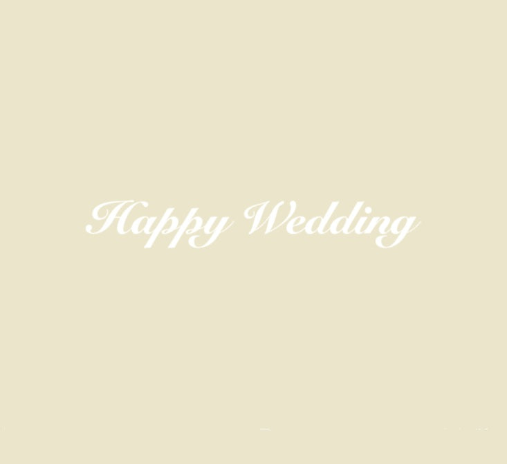 Happy Wedding｜転写付きステッカー