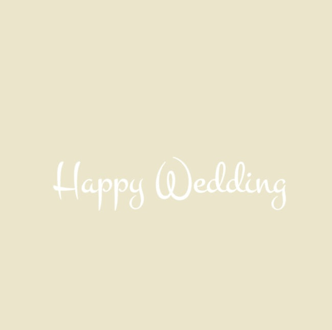Happy Wedding｜転写付きステッカー