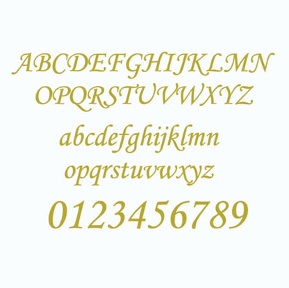 【Prefla高品質】オーダーシール　ステッカー　イタリック体　英数字 | 誕生日・結婚式・イベント用