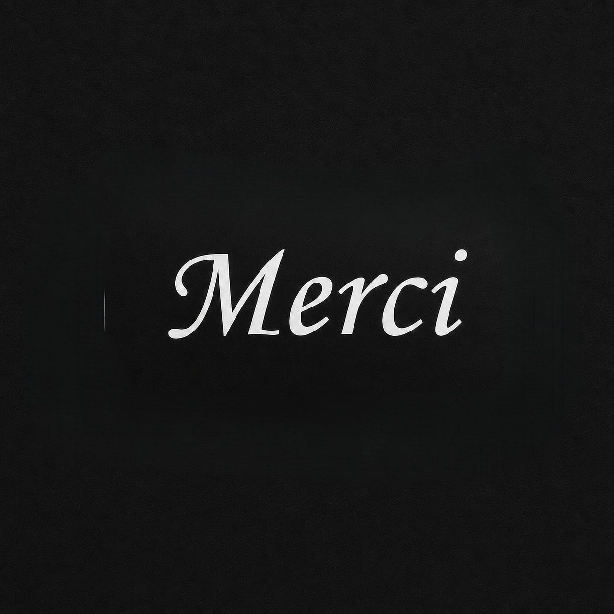 Merci　イタリック　転写　シール