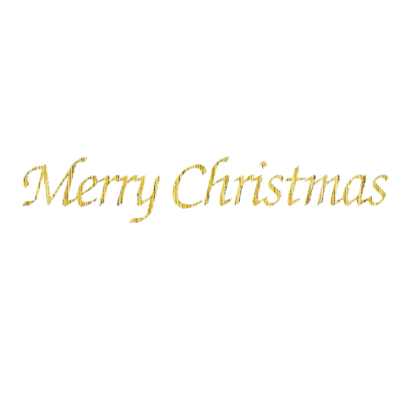 メリークリスマス　MerryChristmas-　イタリック体