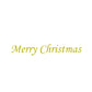 【ステッカー】Merry Christmas　イタリック体　転写　シール【講師の場合　コード入力】　