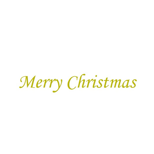 【ステッカー】Merry Christmas　イタリック体　転写　シール【講師の場合　コード入力】　