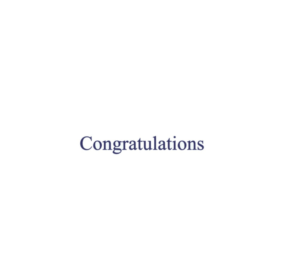 Congratulations　カッティングステッカー | 御祝・結婚式・卒業・イベント用