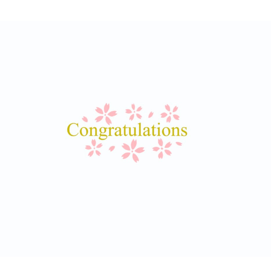 Congratulations　カッティングステッカー | 御祝・結婚式・卒業・イベント用