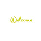 【ステッカー】welcome　Ｍ　フラッフィ 【講師の場合　コード入力】