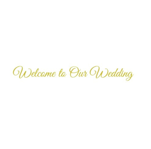 Welcome to Our Wedding｜ カッティングステッカー