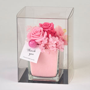 プリザーブドフラワー アレンジメント ピンク系 プリザーブドフラワー ピンクアレンジメント | 大阪府豊能町